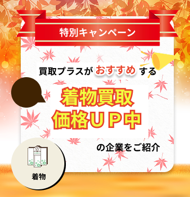 11月限定の着物買取キャンペーン取り扱い企業